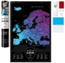 Mapa zdrapka - Travel Map Black Europe