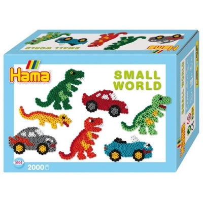 Hama Midi - Small World - Dinozaury / Auta