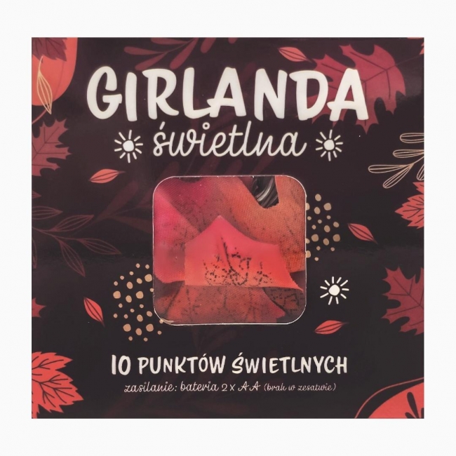 Girlanda świetlna led liście