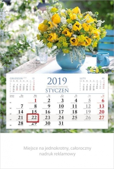 Kalendarz 2019 Jednodzielny Kompozcja KM4