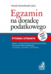 Egzamin na doradcę podatkowego Pytania otwarte