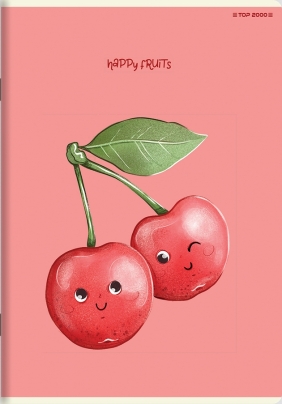 Zeszyt Top 2000 Happy Fruits A5/16k kratka, 1 szt