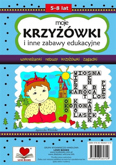 Moje krzyżówki i inne zabawy edukacyjne 5-8 lat