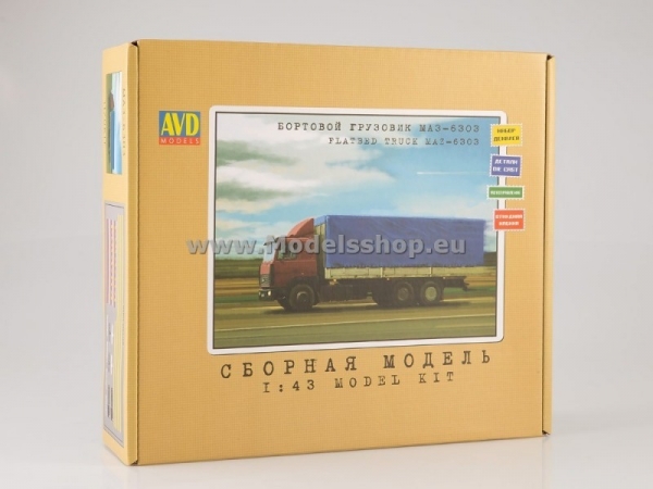 MAZ-6303 Flatbet Truck (model kit) (KIT1170)