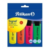 Zakreślacze Pelikan Signal 496, 4 kolory (6038787)