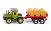 Siku 16 Traktor MB z przyczepą do bel (1670)