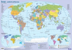 MAPA ŚWIATA POLITYCZNA- plansza edukacyjna na ścianę i biurko - Opracowanie zbiorowe