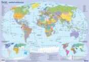 MAPA ŚWIATA POLITYCZNA- plansza edukacyjna na ścianę i biurko - Opracowanie zbiorowe