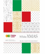 Blok Effect White Christmas 10 arkuszy, 5 wzorów