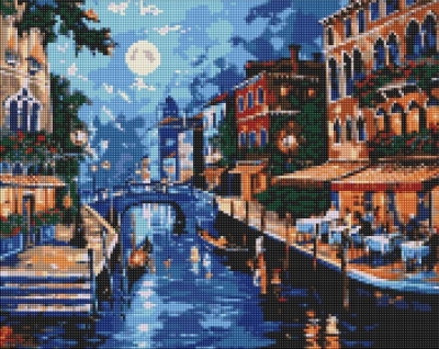 Diamentowa mozaika - Romantyzm Włoch 40x50cm