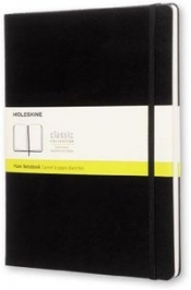 Notes Moleskine XL (19x25cm) gładki, czarna twarda oprawa, 192 strony