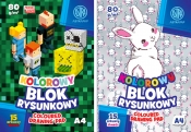 Blok kolorowy ASTRAPAP A4/15 ark "Pixel&Rabbit", 10 sztuk
