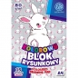 Blok kolorowy ASTRAPAP A4/15 ark "Pixel&Rabbit", 10 sztuk