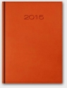 Kalendarz 2015 A5 21DR dzienny z registrami pomarańczowy