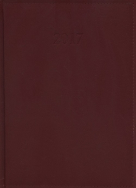 Kalendarz 2017 KKA-4DL książkowy lux bordowy