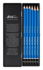 Zestaw ołówków Staedtler Mars Lumograph w metalowym opakowaniu, 6 szt. (8B, 7B, 6B, 4B, 2B, B)