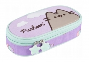 Piórnik saszetka usztywniona z wewnętrzną klapką - Pusheen Violet