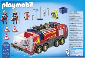 Playmobil City Action: Pojazd strażacki na lotnisku ze światłem (71371)