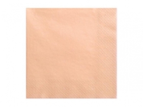 Serwetki trójwarstwowe łososiowe 33x33cm 20szt