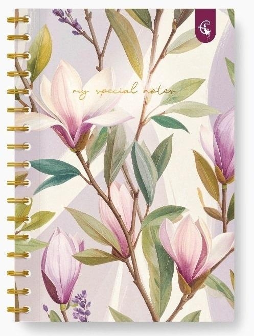 <img src='https://webimage.pl/pics/711/8/d4779034728711.jpg' style='height:440px' /> Kołonotatnik ozdobny B5/160K kratka Magnolia