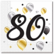 Serwetki Godan balloons 80 - biały 330mm x 330mm (88871)