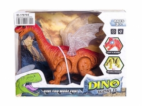 Dinozaur na baterie ruchomy światło i dźwięk