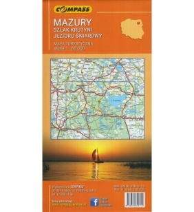 Mazury, Szlak Krutyni, Jezioro Śniardwy, 1:60 000 - mapa turystyczna wodoodporna (1535-2020) - Opracowanie zbiorowe