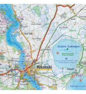Mazury, Szlak Krutyni, Jezioro Śniardwy, 1:60 000 - mapa turystyczna wodoodporna (1535-2020) - Opracowanie zbiorowe