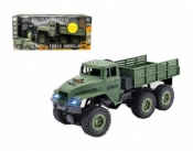 Pojazd ciężarówka wojskowa sterowana pilotem ze światłem