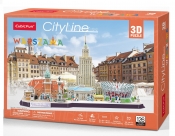 Puzzle 3D: Cityline - Warszawa (306-20271) (Uszkodzone opakowanie)