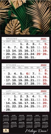 Kalendarz 2022 trójdzielny Premium Glamur