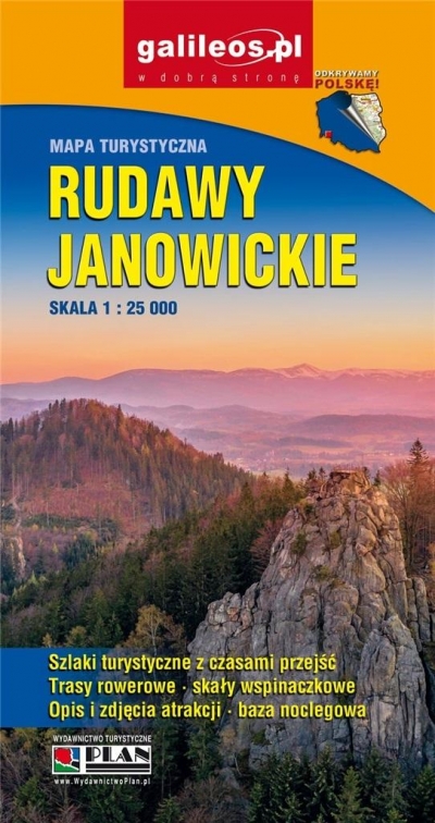 Rudawy Janowickie Mapa turystyczna 1:25 000