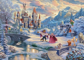Puzzle 1000: Disney - Piękna i Bestia (109413) - Thomas Kinkade