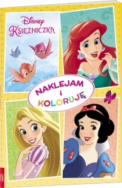 Disney Księżniczka Naklejam i koloruję