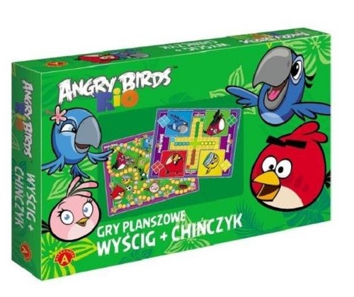 Gra 2 w 1 Chińczyk + Wyścig - Angry Birds Rio
	 (0971)