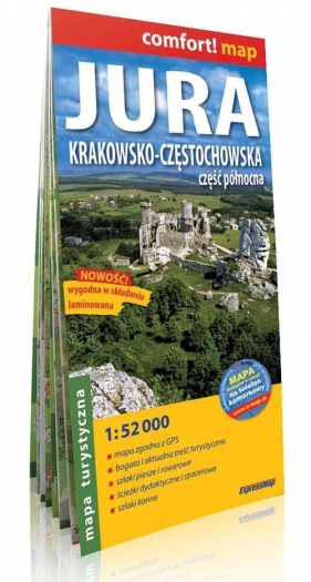 Jura Krakowsko Częstochowska Część Północna Mapa laminowana 1:52 000