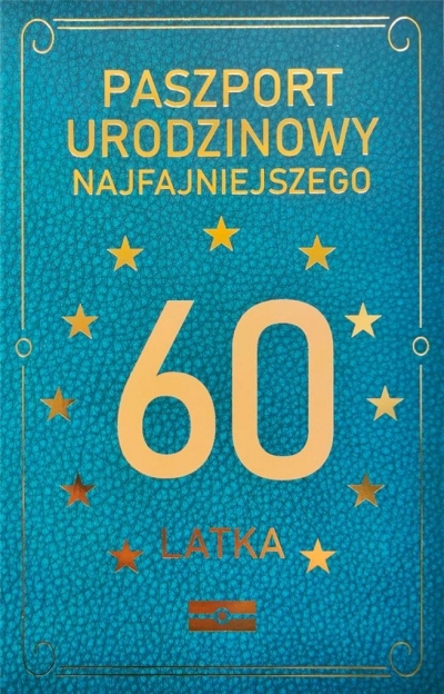 Karnet Urodzinowy 60 JCX - 041