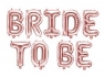  Balon foliowy Partydeco Bride to be, 340x35cm, różowe złoto (FB35M-019R)
