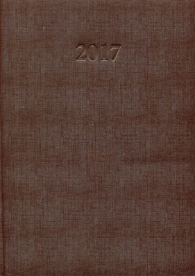 Kalendarz 2017 A4 tygodniowy brązowy
