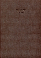 Kalendarz 2017 A4 tygodniowy brązowy
