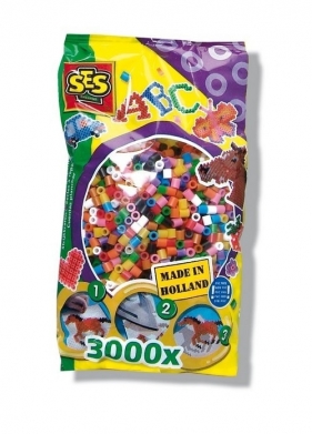 Koraliki do prasowanek 3000 sztuk kolory podstawowe (00771)