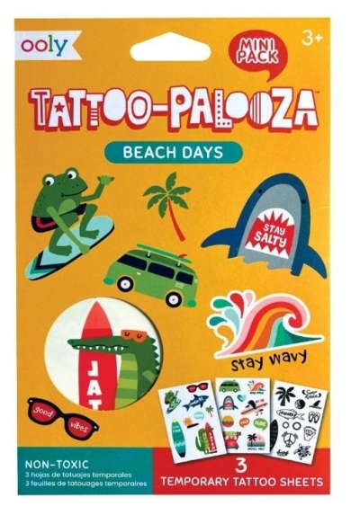 Tatuaże zmywalne mini Tattoo Palooza - Plaża