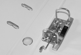 Segregator dźwigniowy Titanum, A4/50mm - biały (267755)