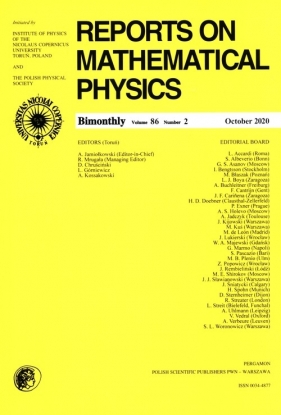 Reports on Mathematical Physics 86/2 Pergamon