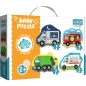 Trefl, Puzzle Baby Classic 4w1: Pojazdy i zawody (36071)