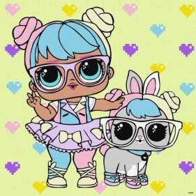Malowanie po numerach - L.O.L. Surprise! 40x40cm