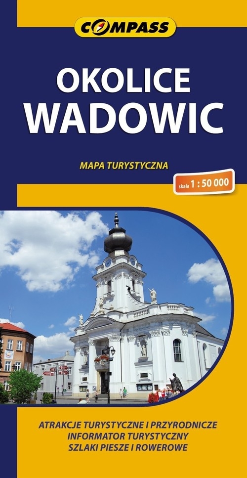 Okolice Wadowic mapa turystyczna 1:50 000