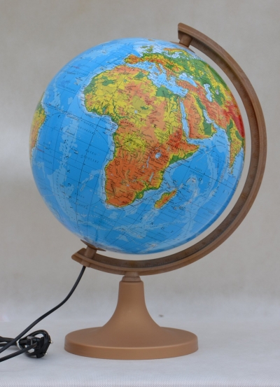 Globus fizyczny, podświetlany 320 mm