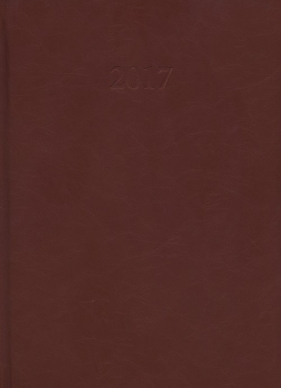 Kalendarz 2017 KKA-4T książkowy A4 tygodniowy mleczna czekolada
