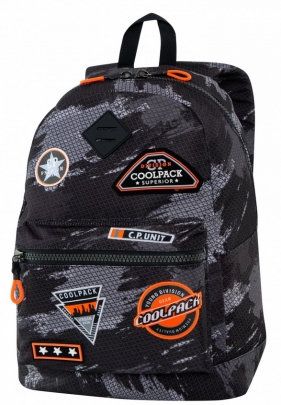 Coolpack - Cross - Plecak młodzieżowy - Black (Badges B) (B26152)